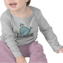 Grande baleine heureuse t-shirt