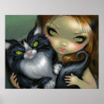 Grande fée de chat d'oeil de smoking de chat d'IMP Posters