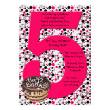 Grande invitation de fête d'anniversaire 5