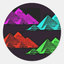 Grande pyramide de collage de Gizeh Autocollant