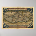 Grandes cartes du monde, copie antique de carte d'