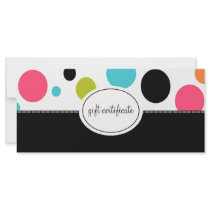 Grands certificat-primes de style de boutique de p carte double customisable