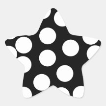 Grands points en noir et blanc. autocollant