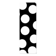 Grands points en noir et blanc. cartes de visite professionnelles