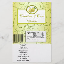 Grands remous de poire de vert de chaux d'emballag tract customisé