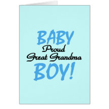 Grands T-shirts et cadeaux fiers de bébé de grand- Carte De Vœux