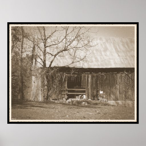 Grange de ferme du Tennessee vieille Affiches