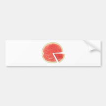 Graphique circulaire de pastèque autocollants pour voiture