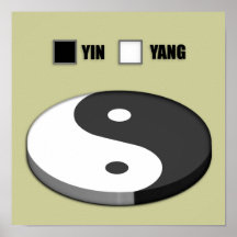 Graphique circulaire de Yin Yang Posters