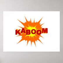 Graphique de Kaboom Affiche