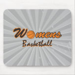 graphique de logo du basket-ball des femmes tapis de souris