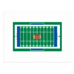 graphique de terrain de football de fer de grille cartes postales