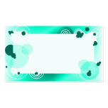 Graphique de turquoise cartes de visite professionnelles