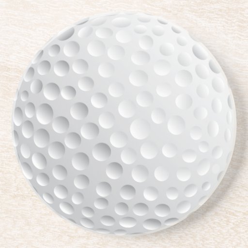 graphique de vecteur de boule de golf dessous de verres