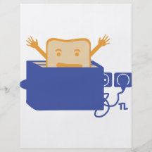 grappig broodroosterpictogram folder