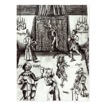 Grappige Actoren in Prestaties, 1662 Wenskaarten