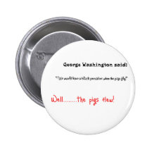 Grappige citaten bovengenoemd George Washington Speldbutton