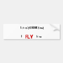 Grappige citaten die ik niet snel drijf, ik laag v bumpersticker