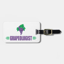Grappige Druiven Kofferlabel