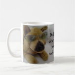 Grappige Hond met het Spreuk van de Koffie Koffie Bekers
