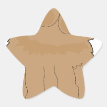Grappige Hond Stervormige Stickers