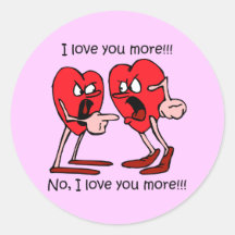 Grappige I houdt van u Sticker
