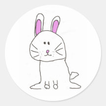 grappige konijntjessticker