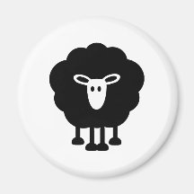 Grappige schapen koelkast magneetje