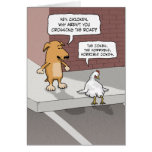 Grappige verjaardagskaart: Hond en Kip
