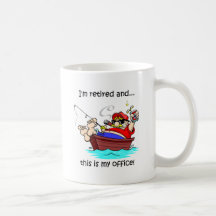 Grappige visserijpensionering koffie mok
