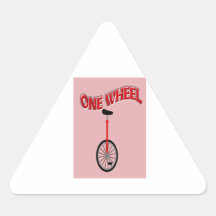 Grappige Wiel Driehoekvormige Stickers
