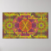 "Gratitude…" d'affiche asse'et plus