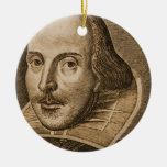 Gravure de Shakespeare Droeshout Ornement De Noël