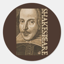 Gravures de Shakespeare Droeshout Adhésif