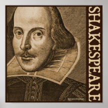 Gravures de Shakespeare Droeshout Affiches
