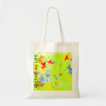 GrEEn mijn Zak van het Leven Canvas Tas
