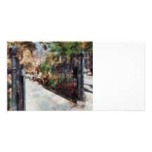 Greenwich Village carré de parc d'Abingdon Photocarte