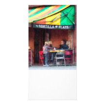 Greenwich Village d'appartements de tortilla Cartes De Vœux Avec Photo