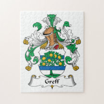 Greff Family Crest Jigsaw Puzzles
