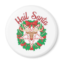 Grêle Père Noël magnets