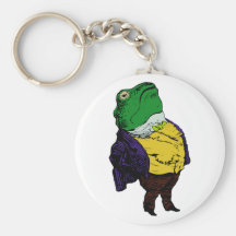 grenouille dans la combinaison frog suit porte-clefs