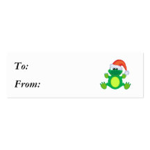 grenouille de Noël de père Noël de goofkins Modèles De Cartes De Visite