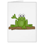 grenouille de ondulation de froggy carte de vœux