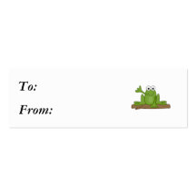 grenouille de ondulation de froggy cartes de visite professionnelles