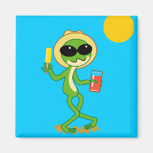 Grenouille de vacances aimants pour réfrigérateur
