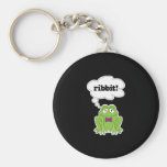 grenouille drôle indiquant le ribbit porte-clef