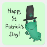 Grenouille du jour de St Patrick de Cassie avec le Adhésif