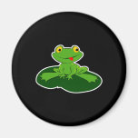 grenouille mignonne de bébé aimant