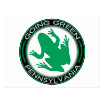 Grenouille verte allante de la Pennsylvanie Carte Postale