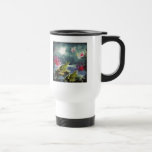 Grenouilles et fleurs tasse à café